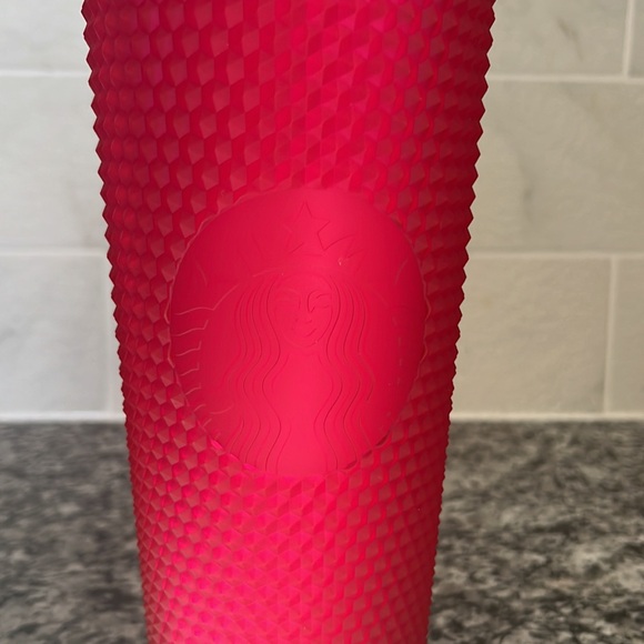 NWT Starbucks Studded Pink Tumbler 24oz - Picture 2 of 7